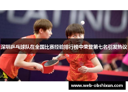 深圳乒乓球队在全国比赛经验排行榜中荣登第七名引发热议